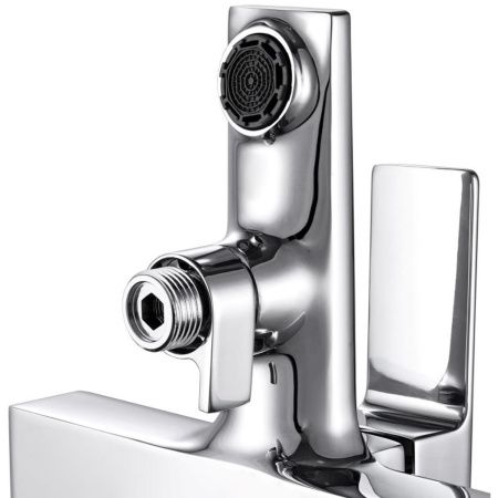 Смеситель для ванны GROSS AQUA 2515880C Edge хром с коротким изливом