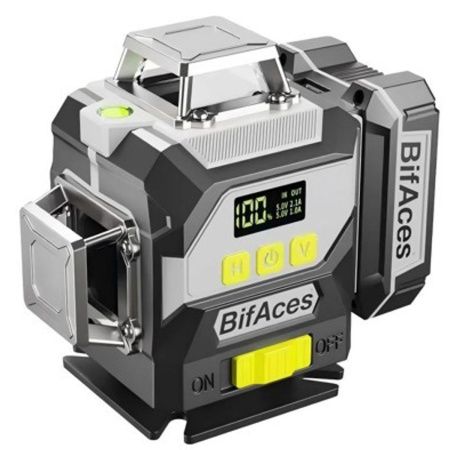 Построитель лазерных плоскостей BifAces DTL-16-P, Green, диапозон 40 м, Li 3,9 Ач, 16 лучей