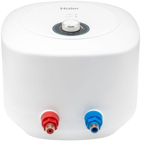 Водонагреватель электрический накопительный 10 л. Haier ES10V-MQ1 над мойкой