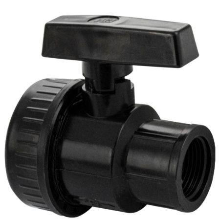 Кран шаровый МАК 3/4" 4704, г/г, разборный из пластика (140)