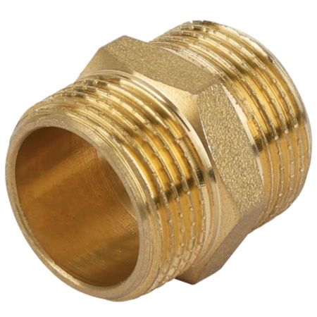Ниппель соеденительный 3/8" НР/НР TIM SM088 (мин.10/500)
